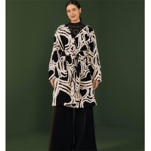 Farm Rio Banangola Mid-Length Fleece Cardigan - Picture 1 of 12